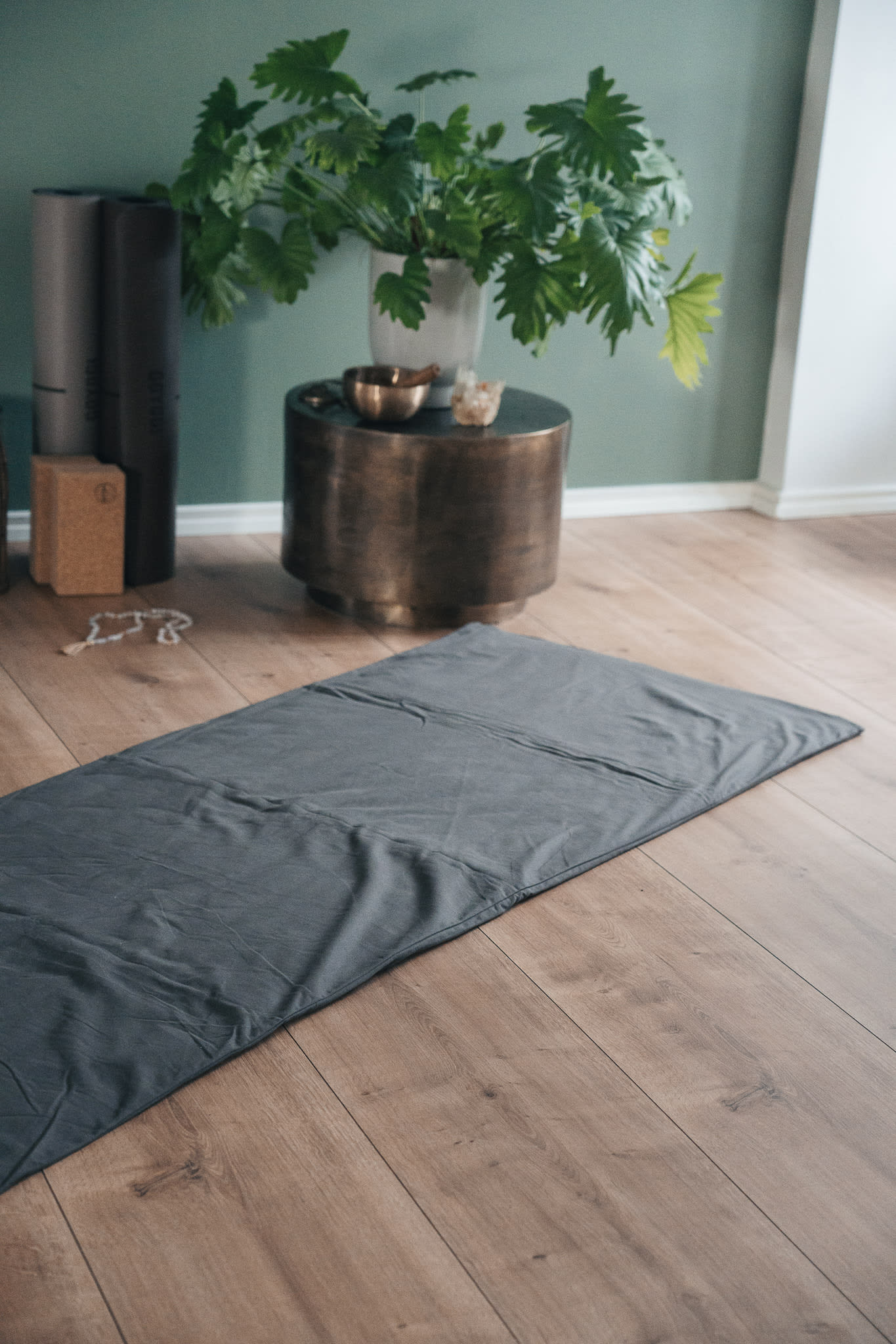 Calm Organic Cotton Yin Futon mat - Dark Grey