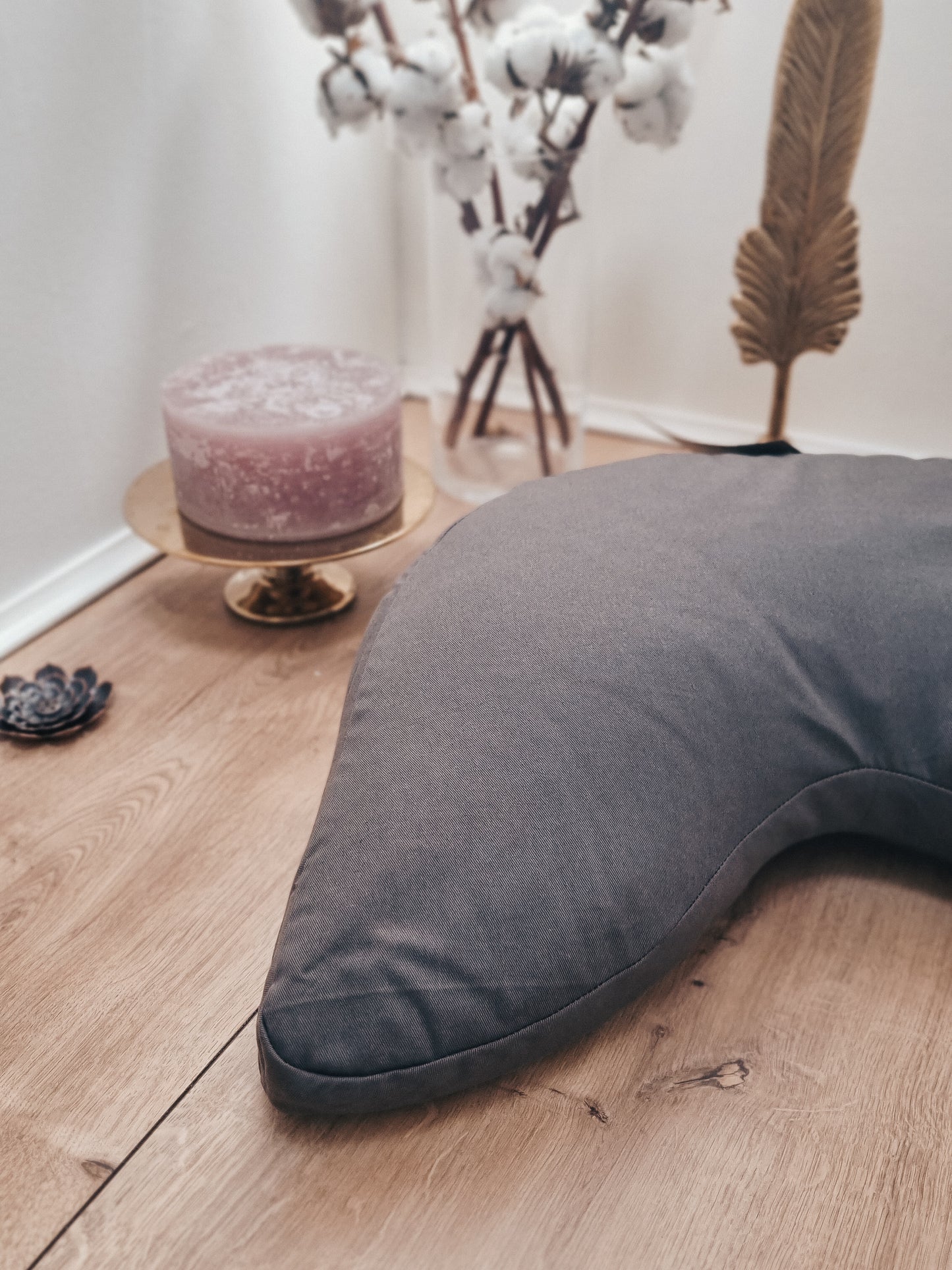 Calm Zafu Meditation Cushion - Dark Grey