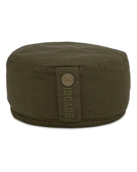 Calm Rund Meditationspude - Dark Olive