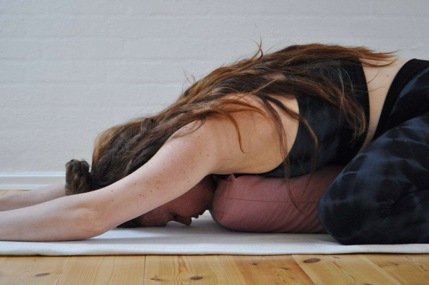 Calm Rectangular Yoga Bolster - Natural