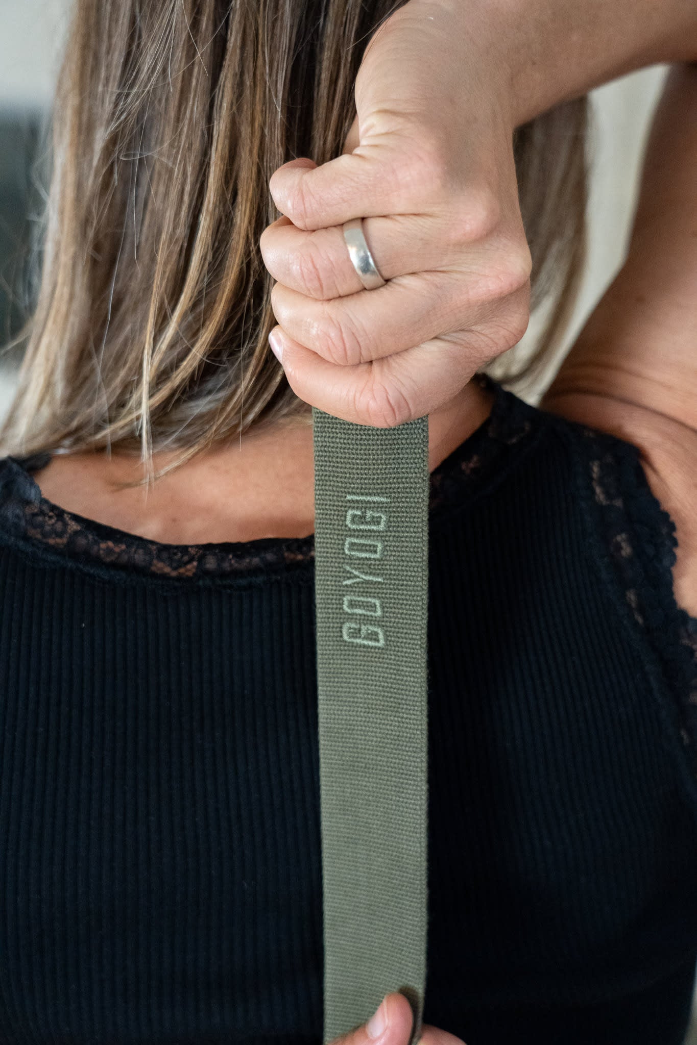 Calm Yoga Studio strap 280 cm - Dark Olive