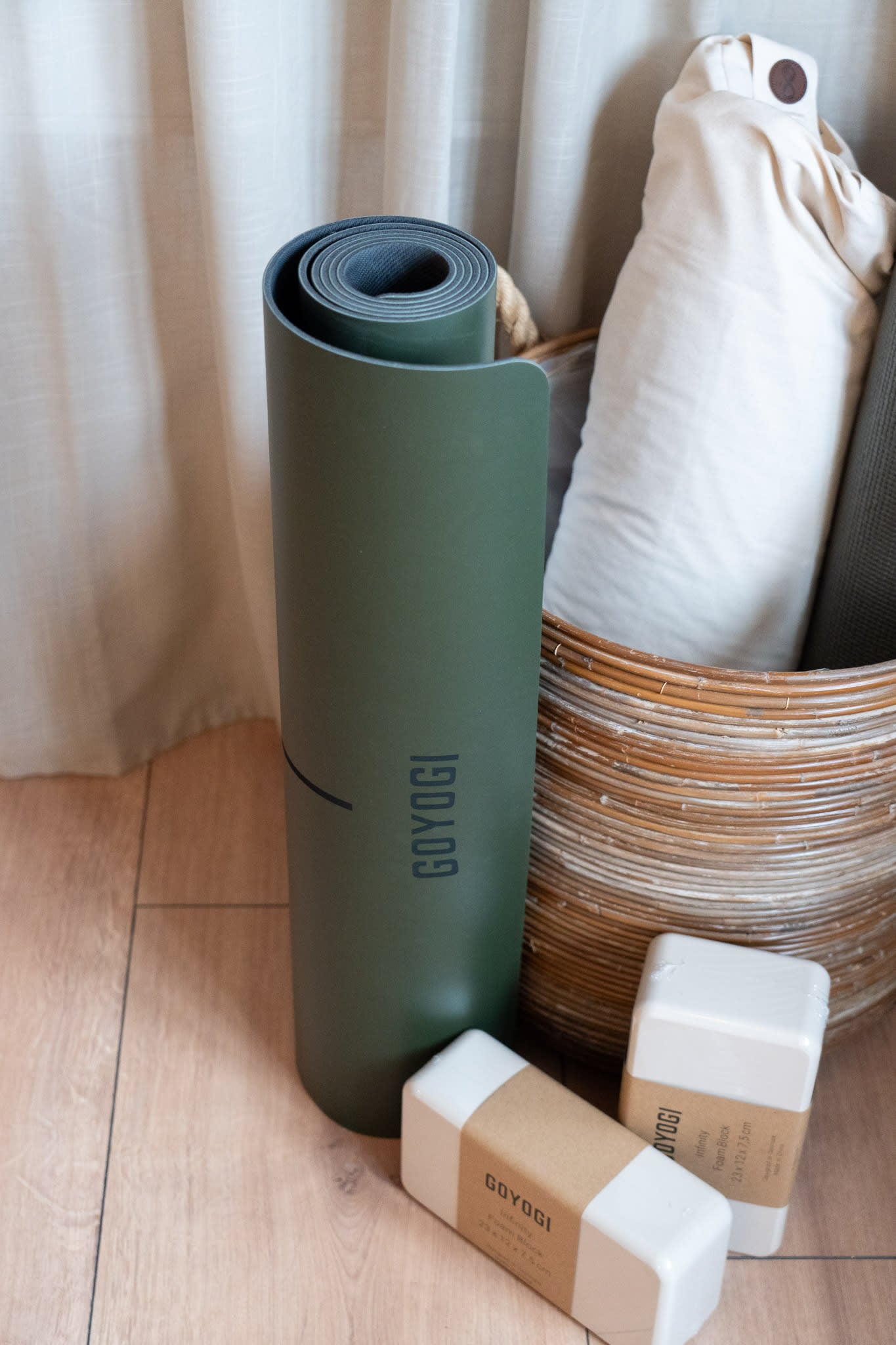 Premium Signature Yoga Mat - Olive Green