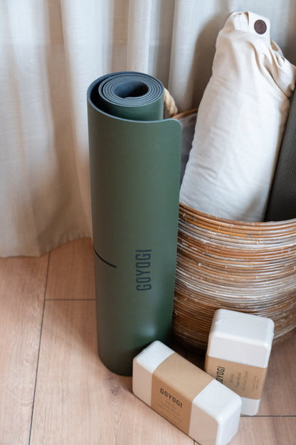 Premium Signature Yoga Mat - Olive Green