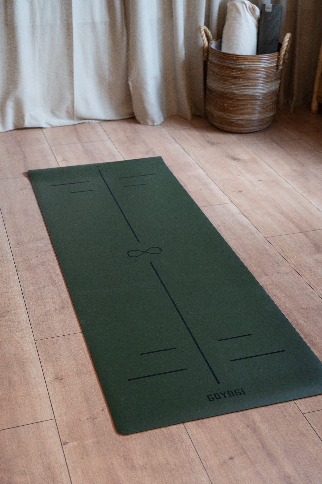 Premium Signature Yoga Mat - Olive Green