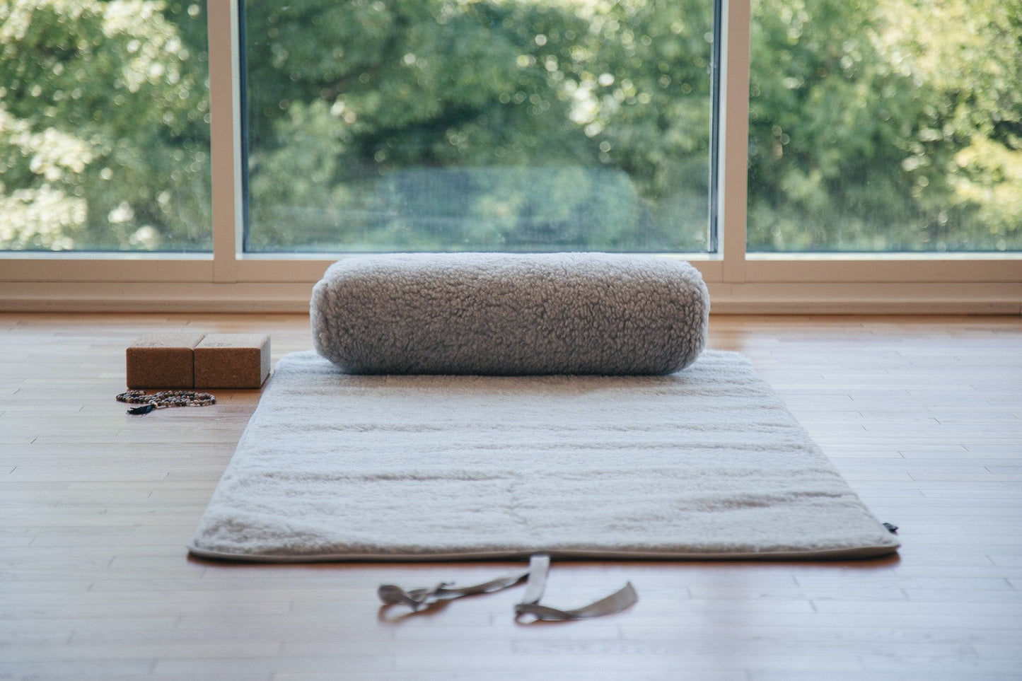 Release Wool Yoga Mat 90 x 200 cm - Light Grey