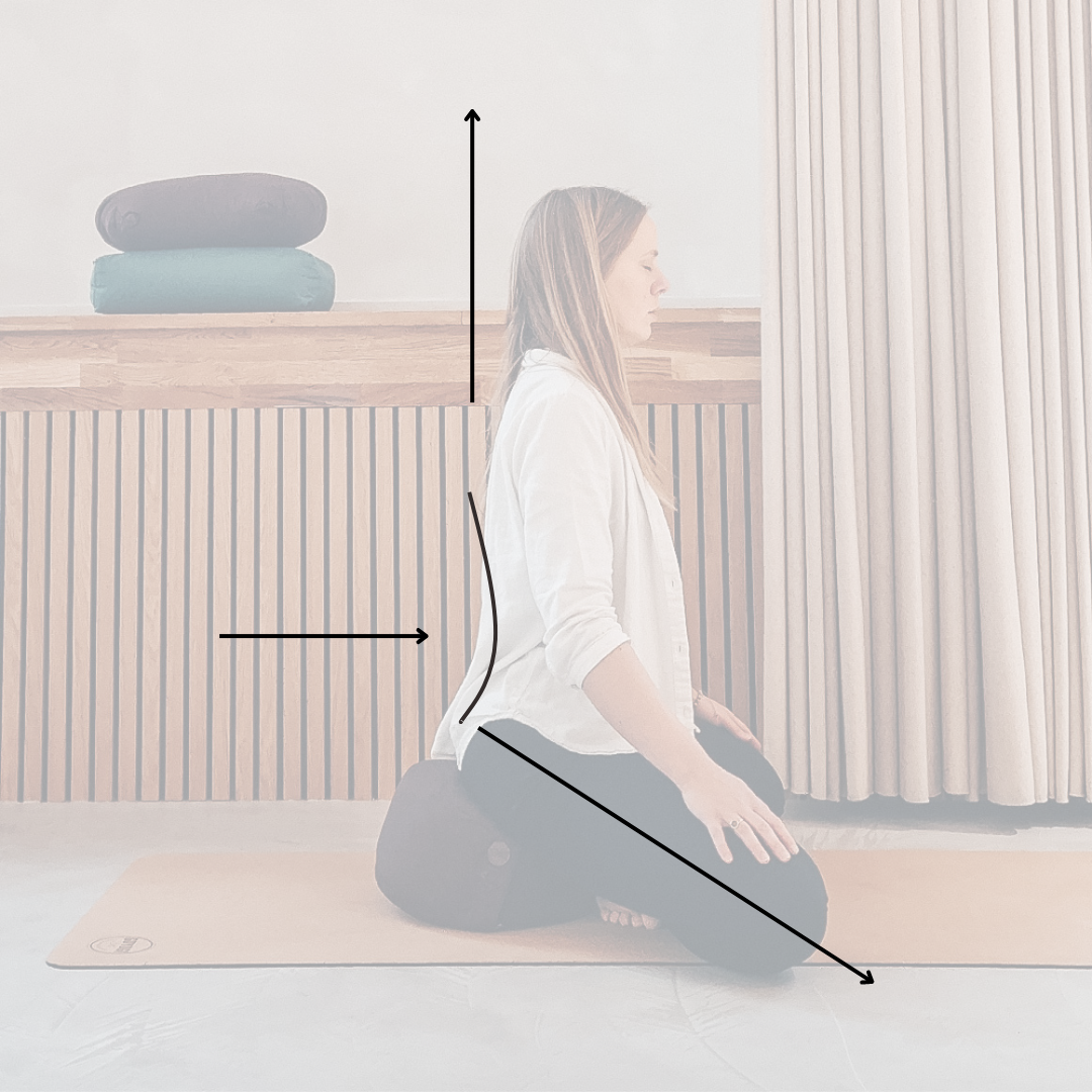 Calm Rund Meditationspude - Grå - til yoga og meditation