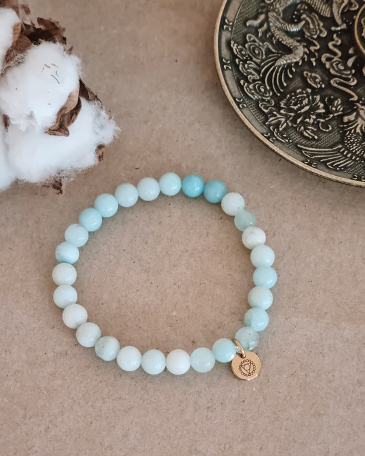 Mantra ENERGY armbånd - Kommunikation - Amazonit -