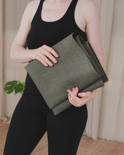 Travel Yoga Mat - Dark Olive