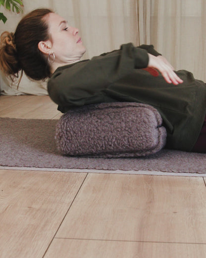 Release Wool Restorative Bolster - Light Brown