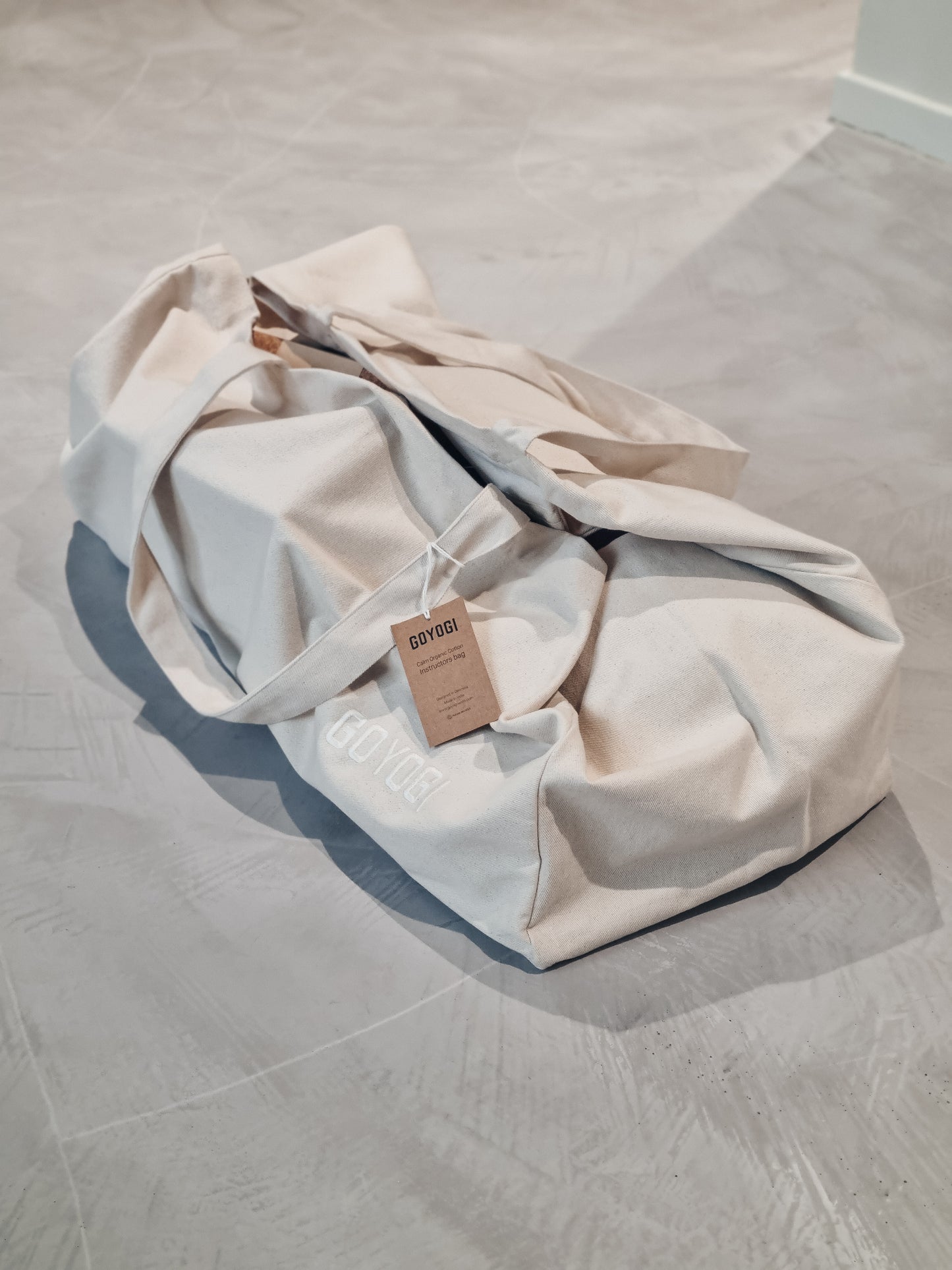 Calm Organic Cotton Instructor Bag - Natural - GOYOGI goyogi yogataske 